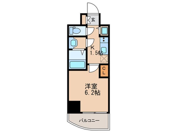 プレサンス北堀江(1101)の物件間取画像